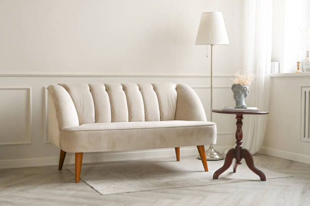 تصویر 4 از مبل راحتی صدفی جدید پارچه مات بافت لطیف حس دلنشین